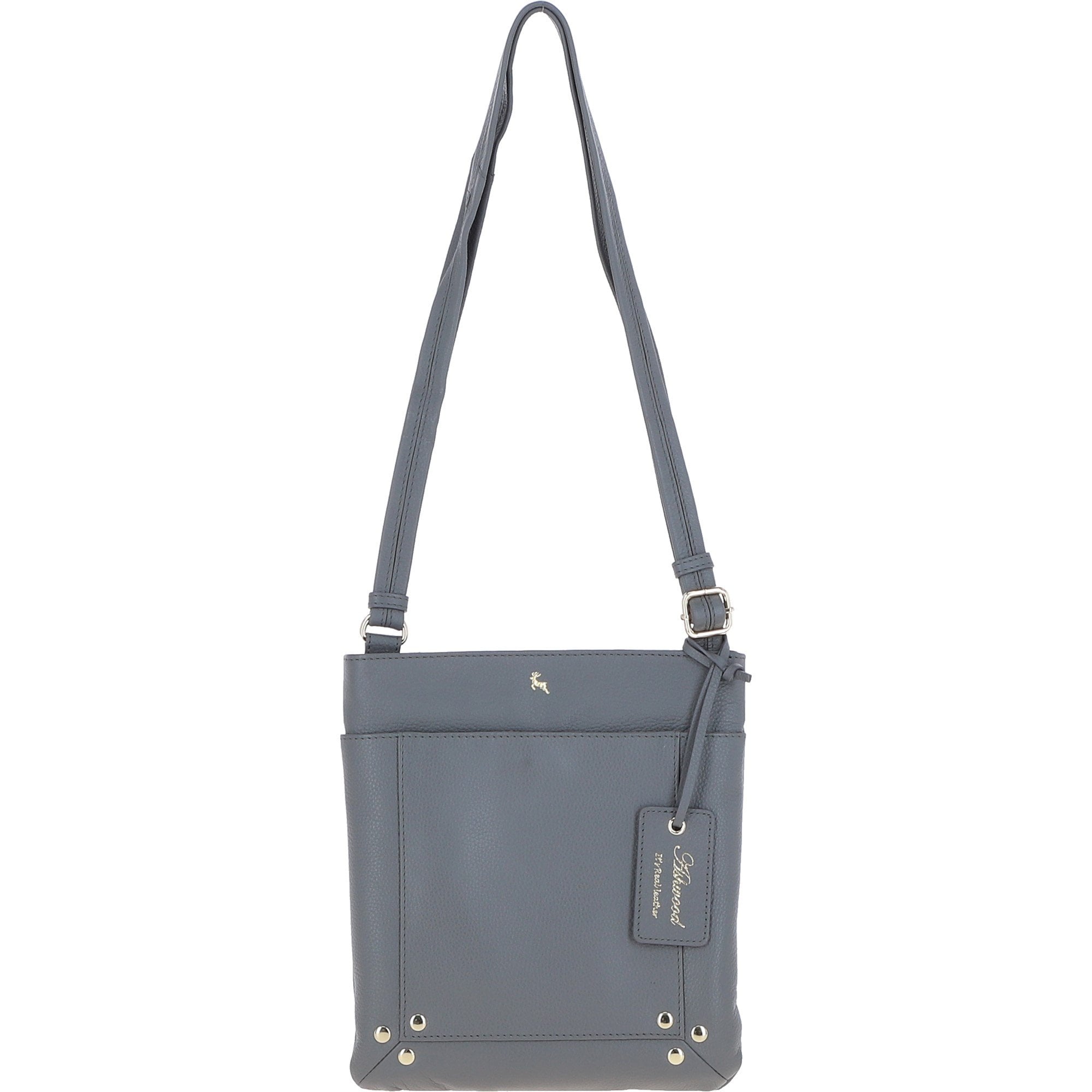 XSpirit' Leather Crossbody Bag Charcoal Grey: 63033/CB4
