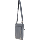 XSpirit' Leather Crossbody Bag Charcoal Grey: 63033/CB4