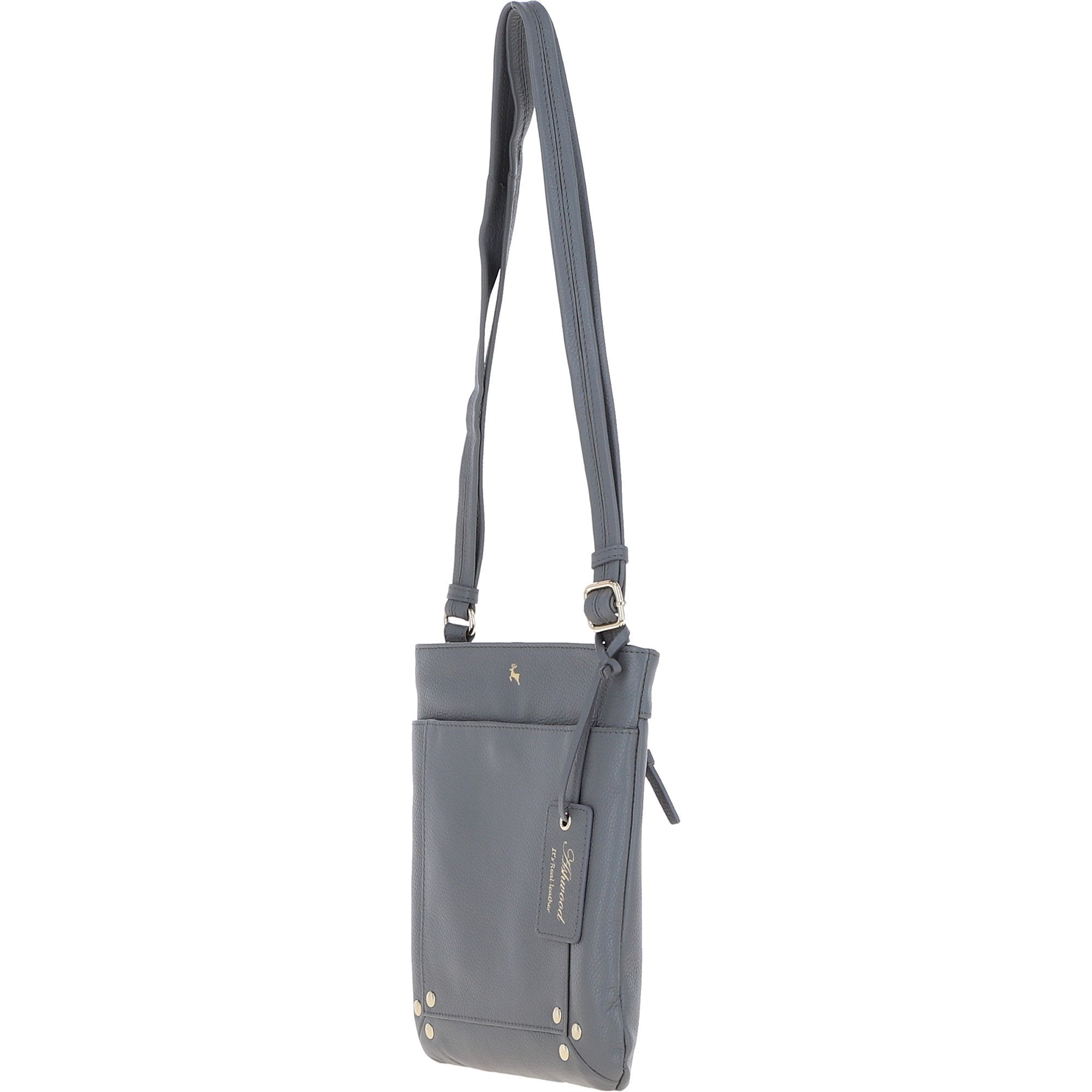 XSpirit' Leather Crossbody Bag Charcoal Grey: 63033/CB4