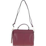 Ashwood Flap Over Leather Handbag Wine: Z-76