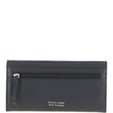 7 Card RFID Protected Large Leather Purse Black: Z-79