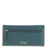 7 Card RFID Protected Large Leather Purse Green: Z-79
