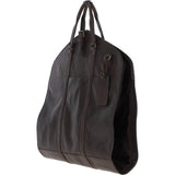 Mens Leather Suit Carrier Brown: Savile