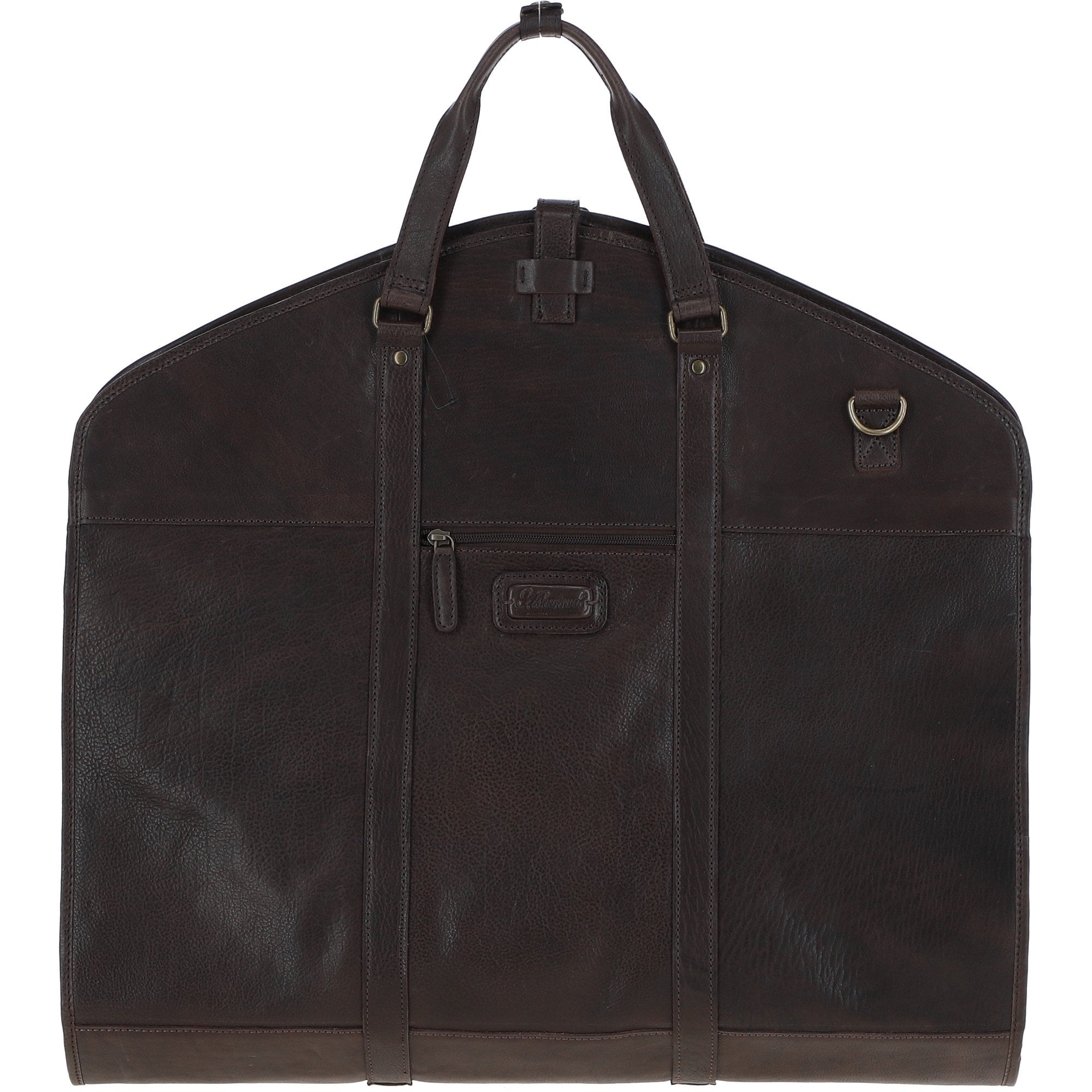 Mens Leather Suit Carrier Brown: Savile