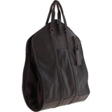 Mens Leather Suit Carrier Brown: Savile