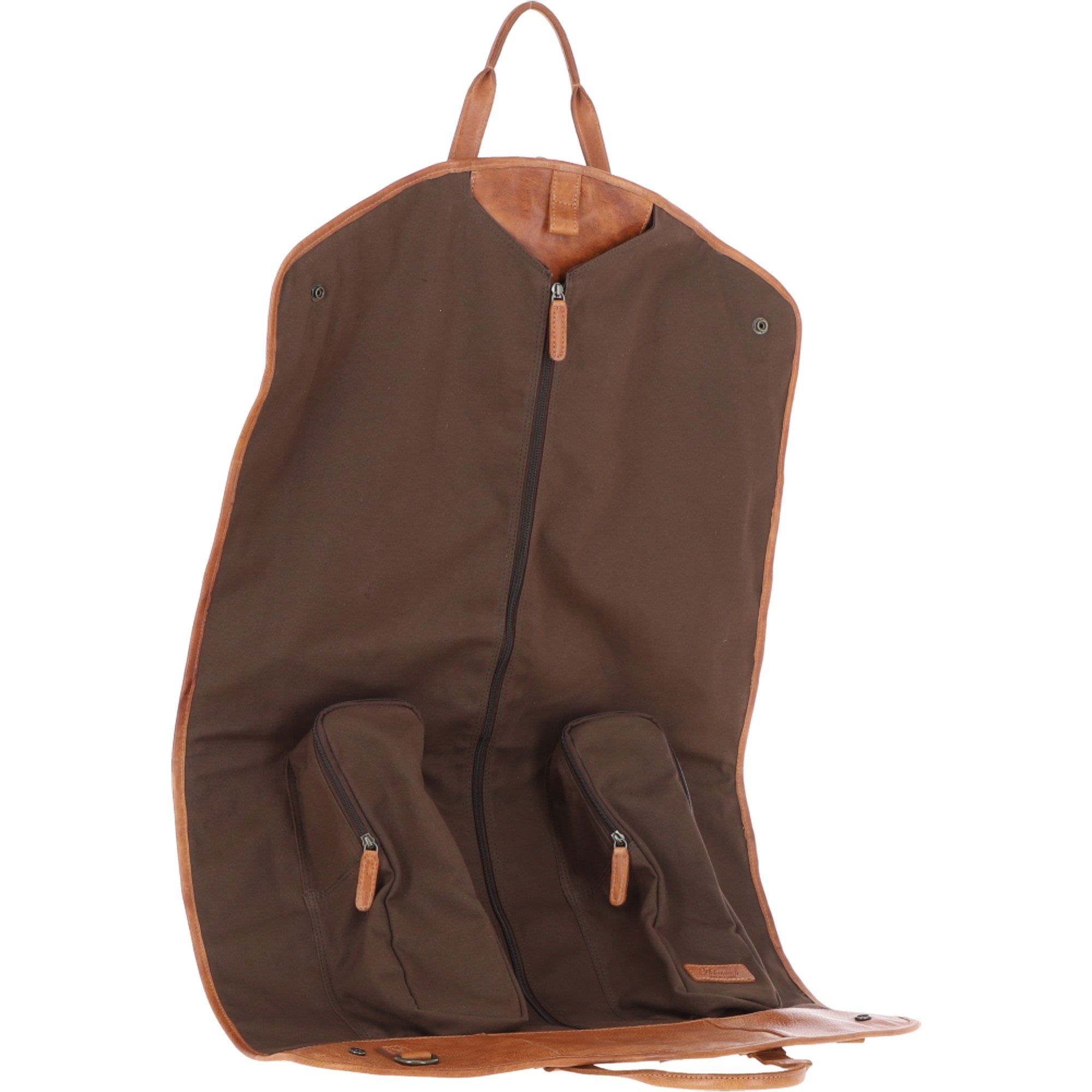 Mens Leather Suit Carrier Tan: Savile