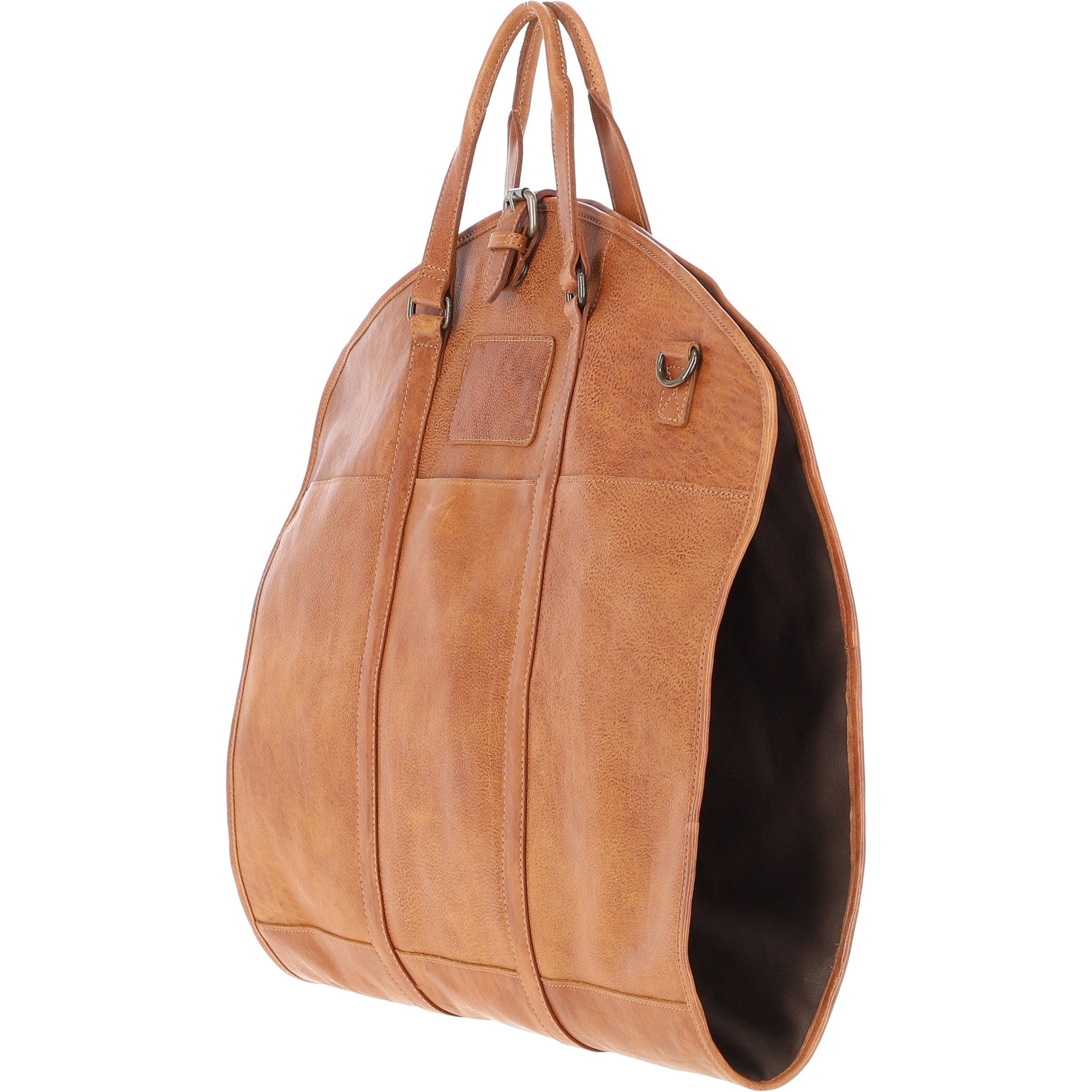 Mens Leather Suit Carrier Tan: Savile