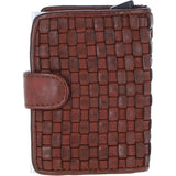 Ashwood Metal & Leather Card Wallet Cognac: D-10 W