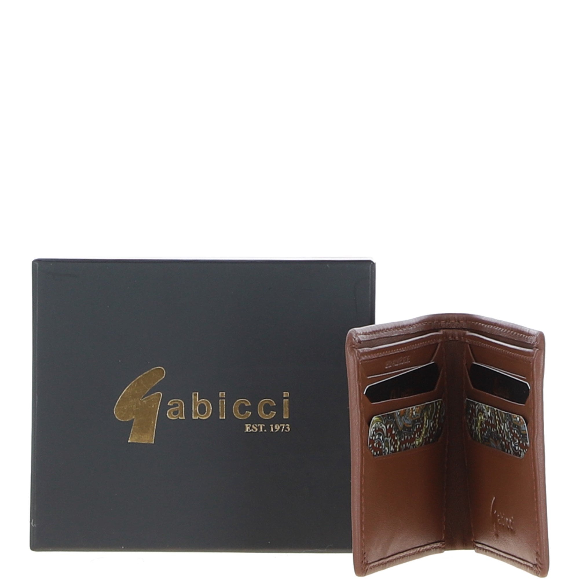 Leather Classic 8 Card Billfold Wallet Tan: GB-801