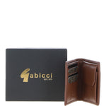 Gabicci Leather 4 Card Billfold Wallet Tan: GB-802
