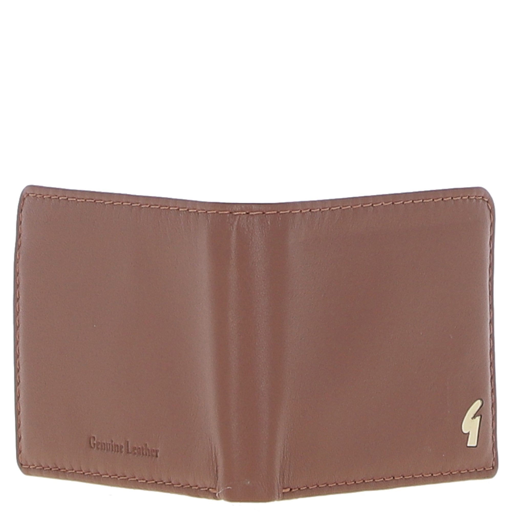Gabicci Leather 4 Card Billfold Wallet Tan: GB-802