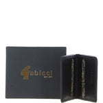 Gabicci Small Leather 6 Card Billfold Wallet Black: GB-803