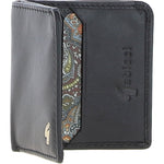 Gabicci Small Leather 6 Card Billfold Wallet Black: GB-803