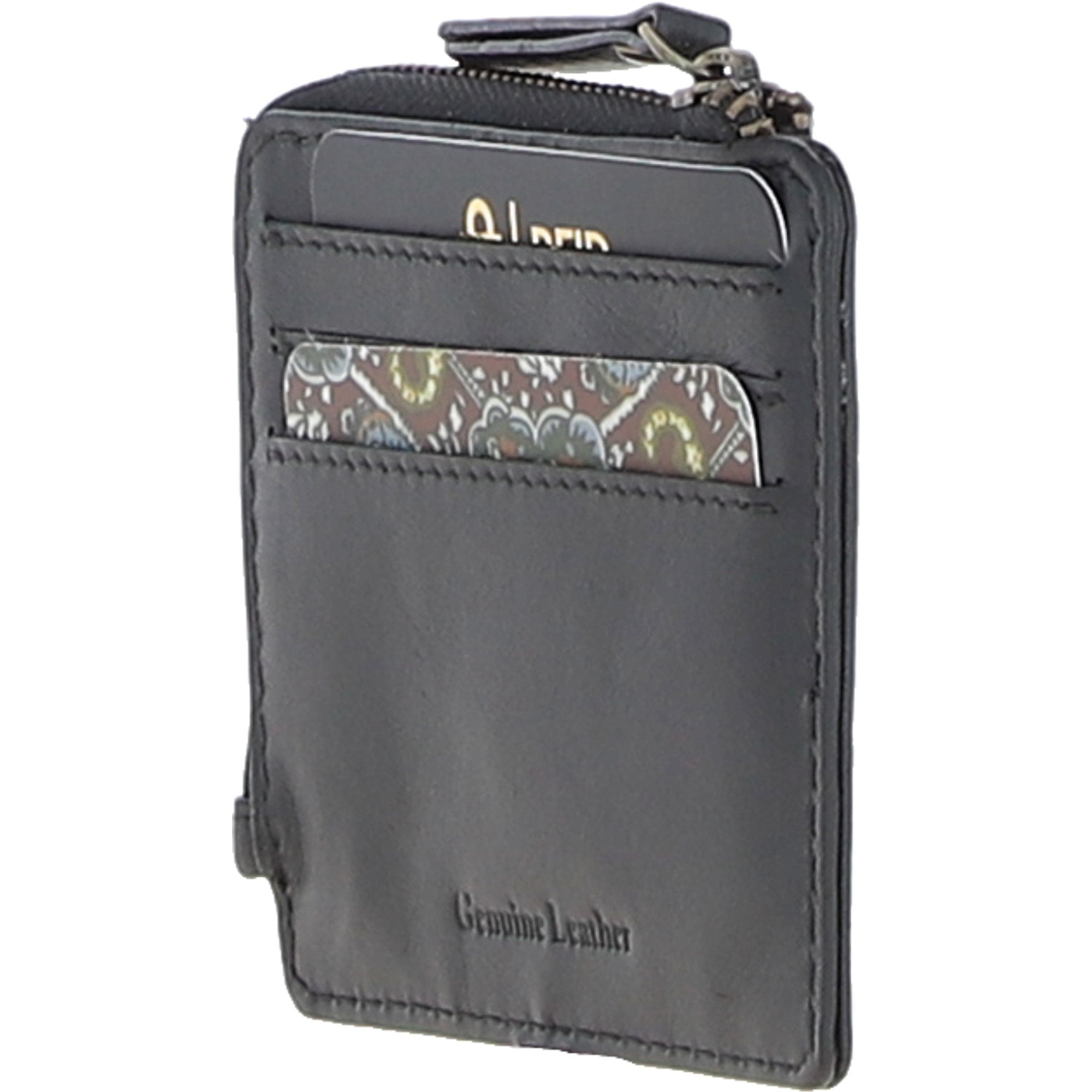 Gabicci Leather Card Holder Black: GB-805