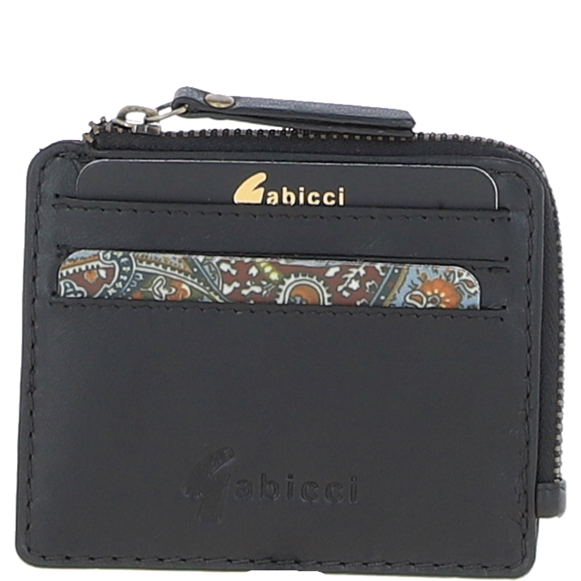 Gabicci Leather Card Holder Black: GB-805