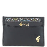 Leather Card Holder & Key Ring Gift Set Black: GB-303-GS