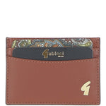 Leather Card Holder & Key Ring Gift Set Chestnut: GB-303-GS