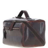 Leather Washbag Brown: K-49