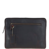 Leather Tablet Holder and A4 Sleeve Section Brown: K-40