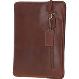Leather Tablet Holder and A4 Sleeve Section Chestnut: K-40