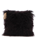 Fenland Sheepskin Cushion Chocolate: ff-tibetan cushion