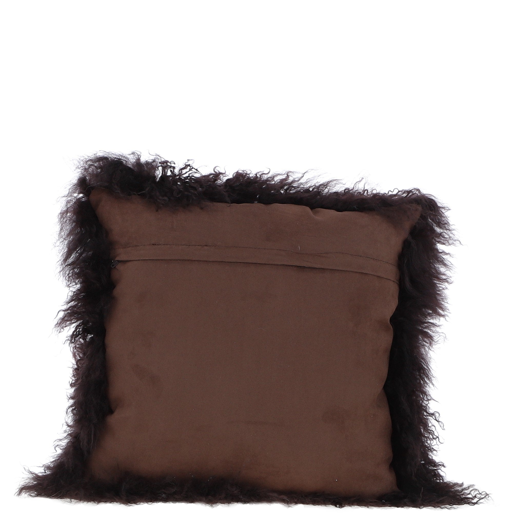 Fenland Sheepskin Cushion Chocolate: ff-tibetan cushion