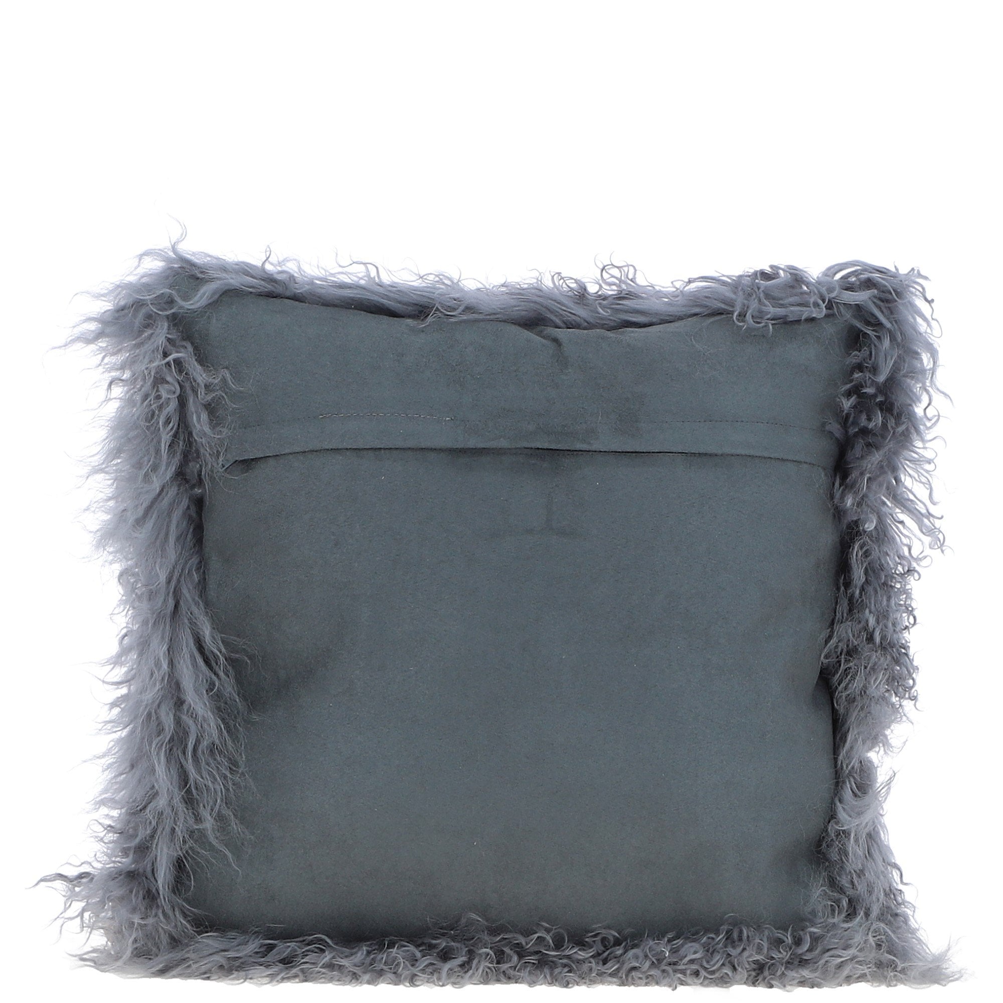 Fenland Sheepskin Cushion Dark Grey: ff-tibetan cushion