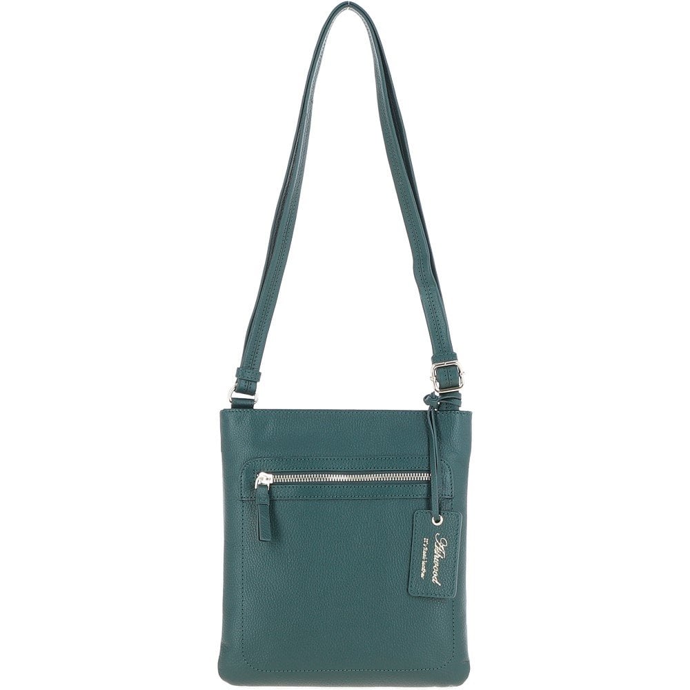 Ashwood Leather Crossbody Bag Green: 63014/cb3