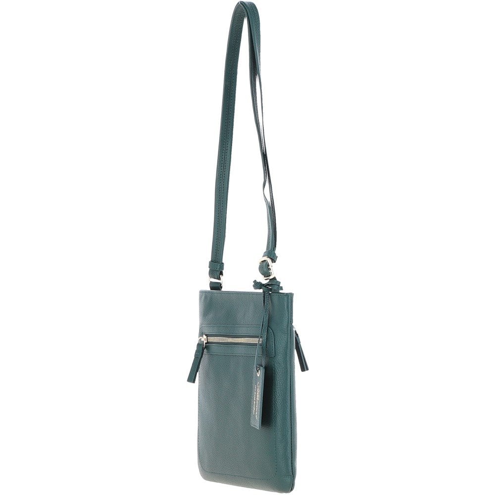Ashwood Leather Crossbody Bag Green: 63014/cb3