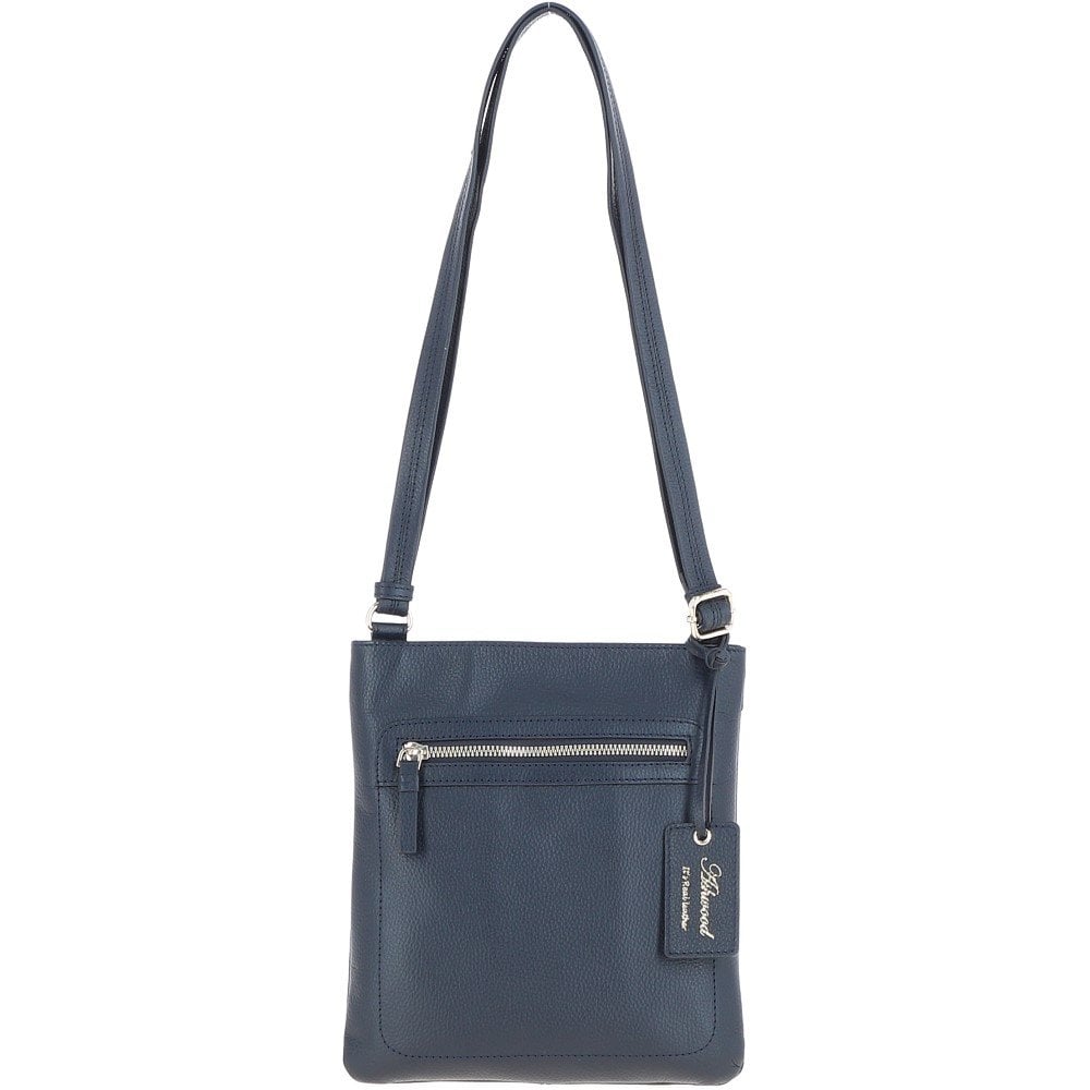 Ashwood Leather Crossbody Bag Navy: 63014/cb3