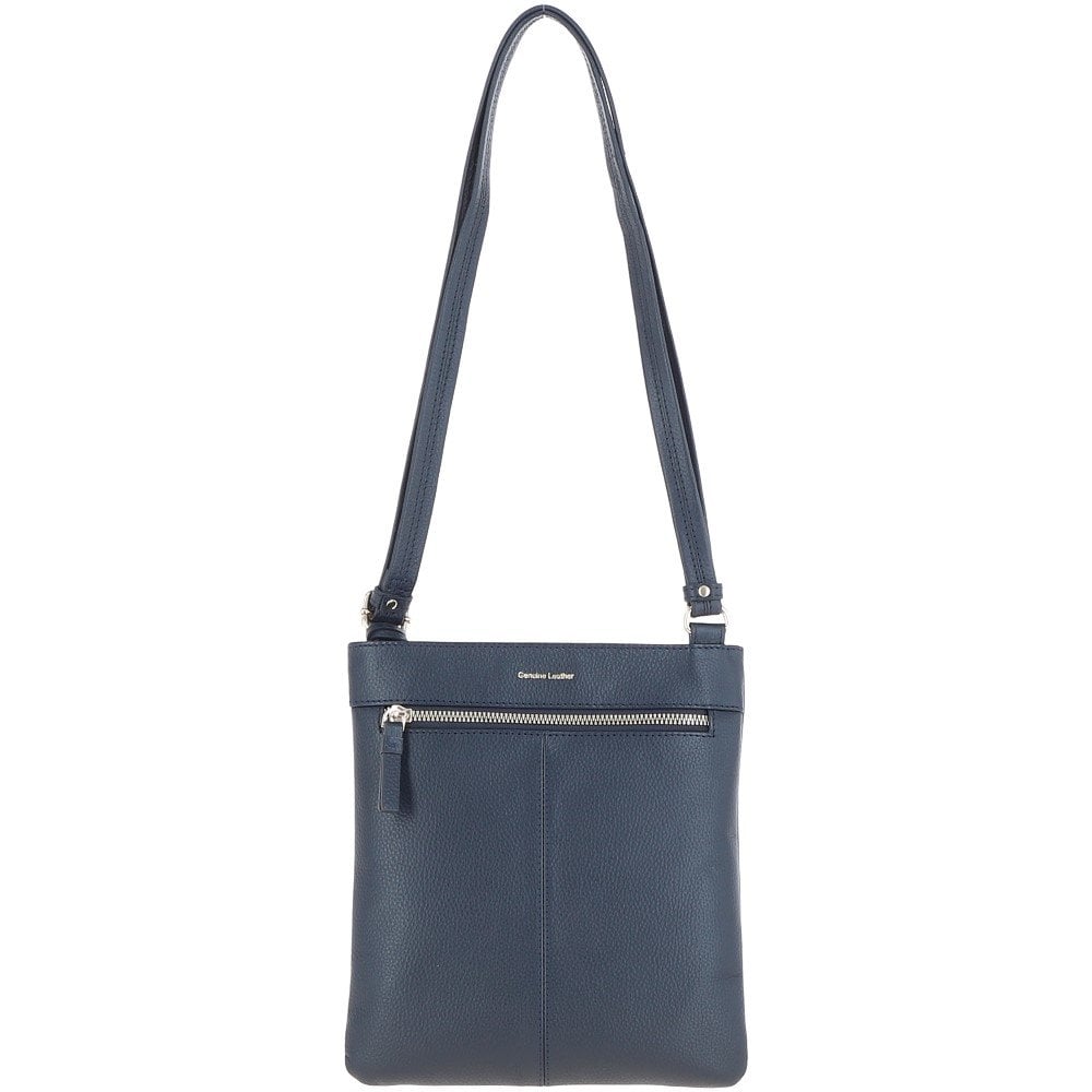 Ashwood Leather Crossbody Bag Navy: 63014/cb3