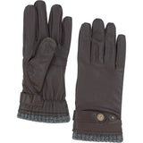 Men's Leather Gloves Brown/grey: GB-525