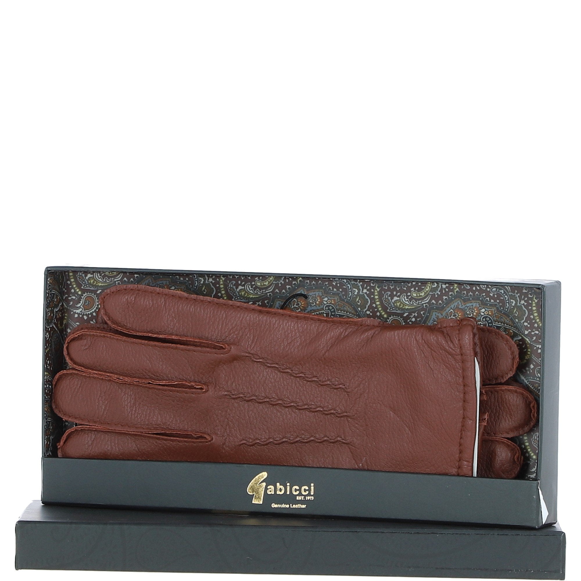 Men's Leather Gloves Tan: GB-520