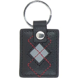 Leather Wallet & Key Ring Gift Set Black/grey/red: GB-305-GS