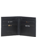 Leather Wallet & Key Ring Gift Set Black/ink blue/grey: GB-305-GS