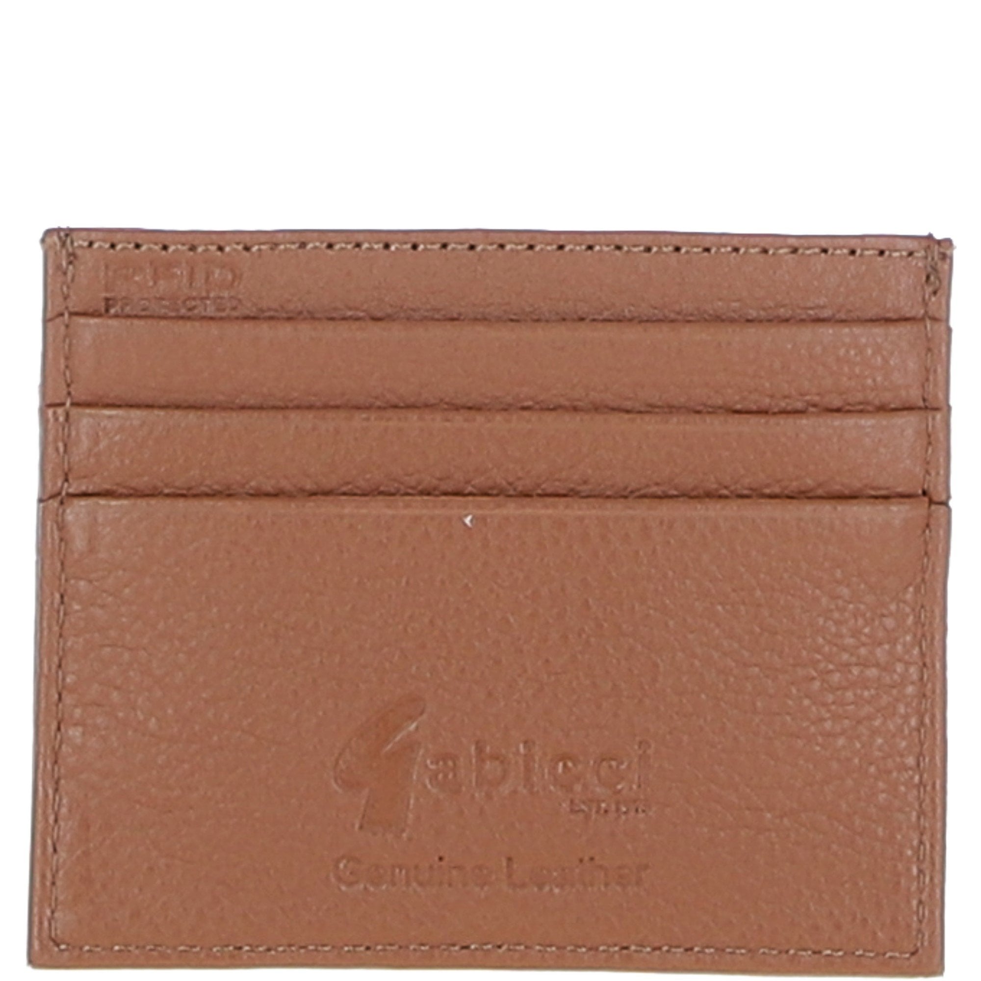 Leather Card Holder & Key Ring Gift Set Cognac/khaki/red: GB-304-GS