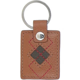 Leather Card Holder & Key Ring Gift Set Cognac/khaki/red: GB-304-GS