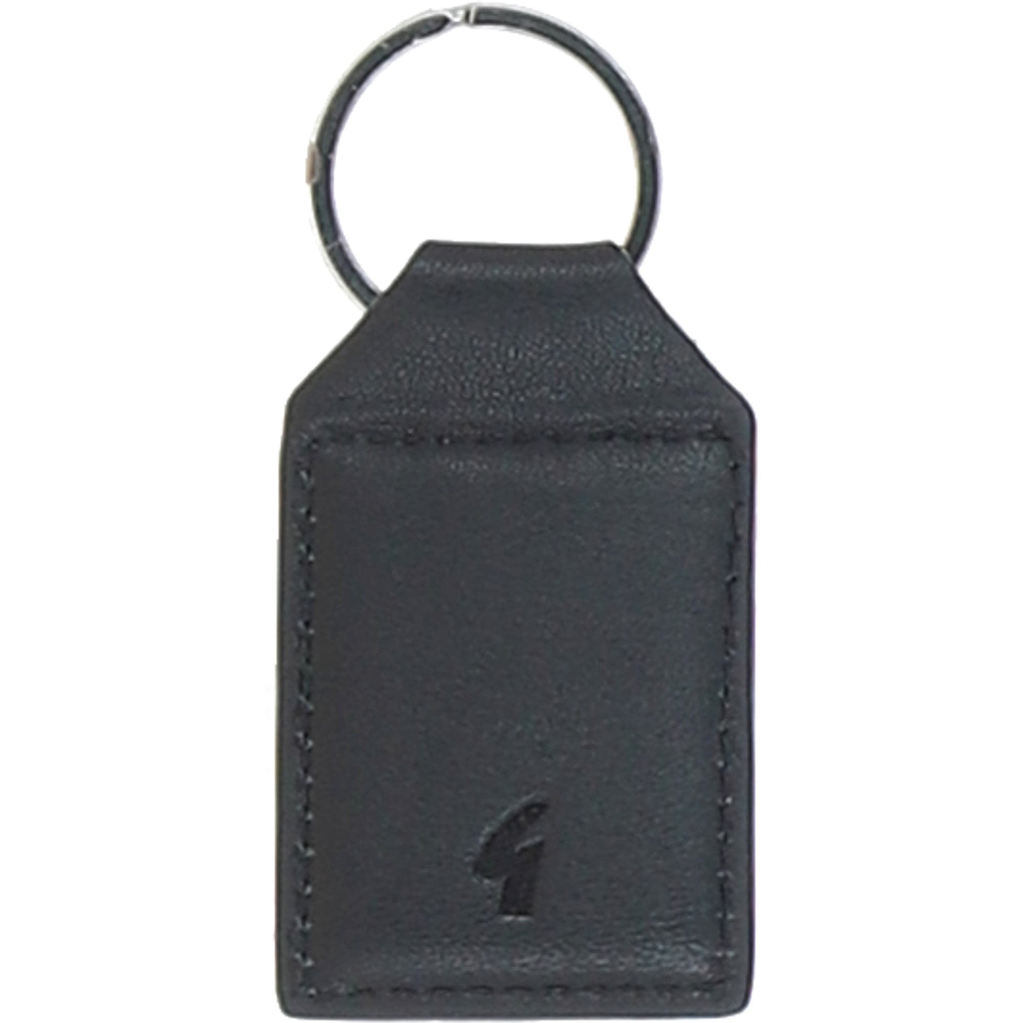 Leather Card Holder & Key Ring Gift Set Black/grey/red: GB-302-GS