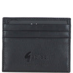 Gabicci Leather Card Holder Black/grey/red: GB-139-AP