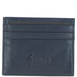 Gabicci Leather Card Holder Navy/grey/red: GB-139-AP