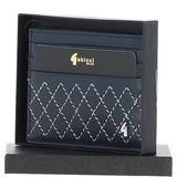 Gabicci Leather Card Holder Navy: GB-139-AS