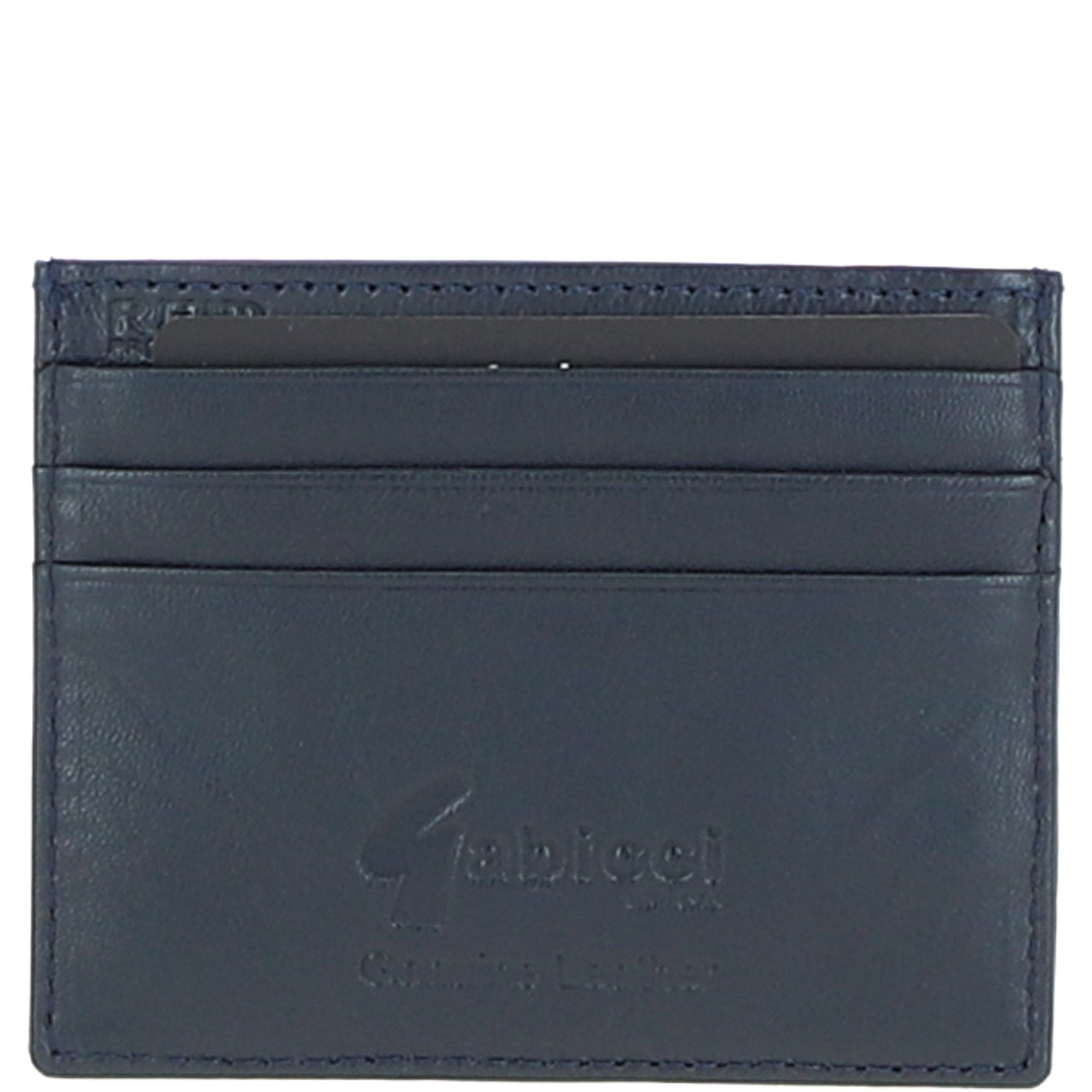 Gabicci Leather Card Holder Navy: GB-139-AS
