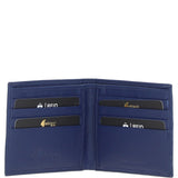 Leather Classic 8 Card Billfold Wallet Blue: GB-156-AC