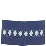 Leather Classic 8 Card Billfold Wallet Blue: GB-156-AC