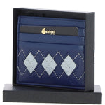 Gabicci Leather Card Holder Blue: GB-139-AC