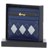 Gabicci Leather Card Holder Blue: GB-139-AC