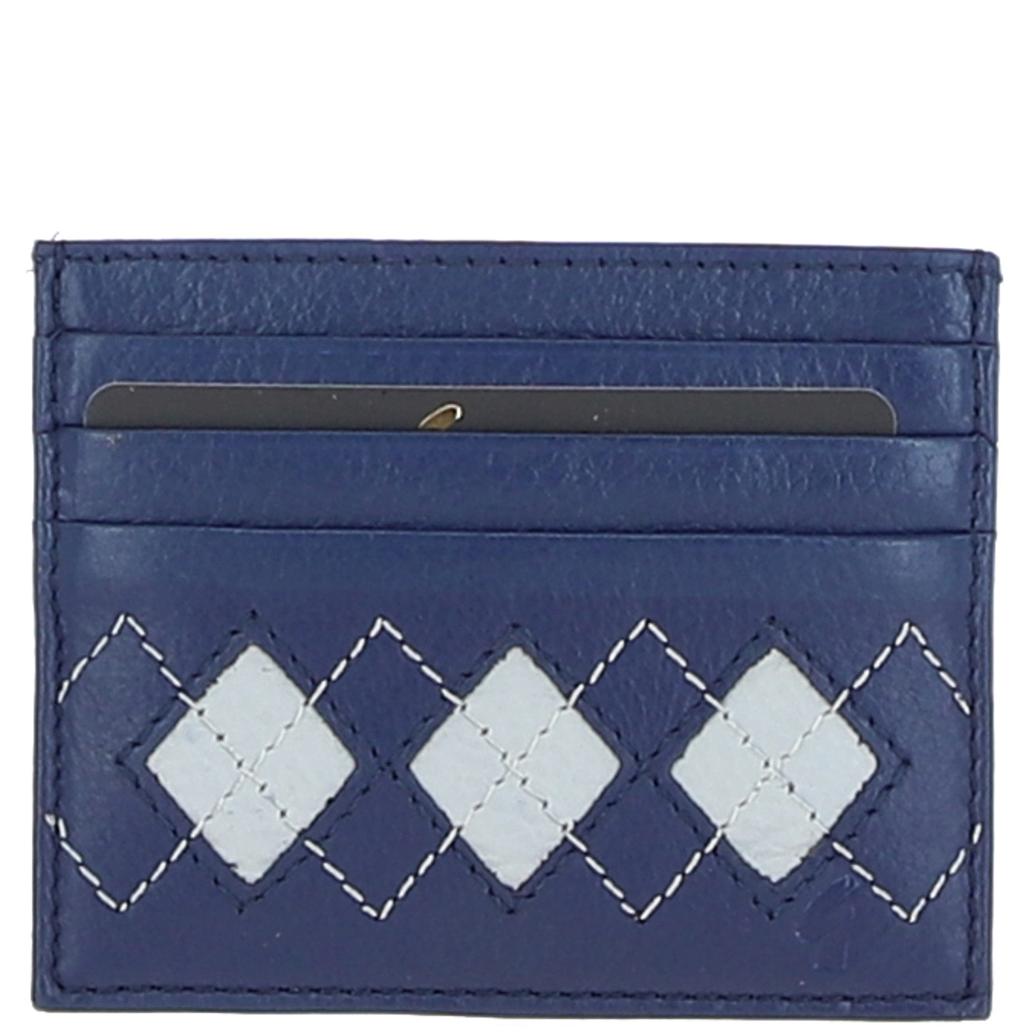 Gabicci Leather Card Holder Blue: GB-139-AC