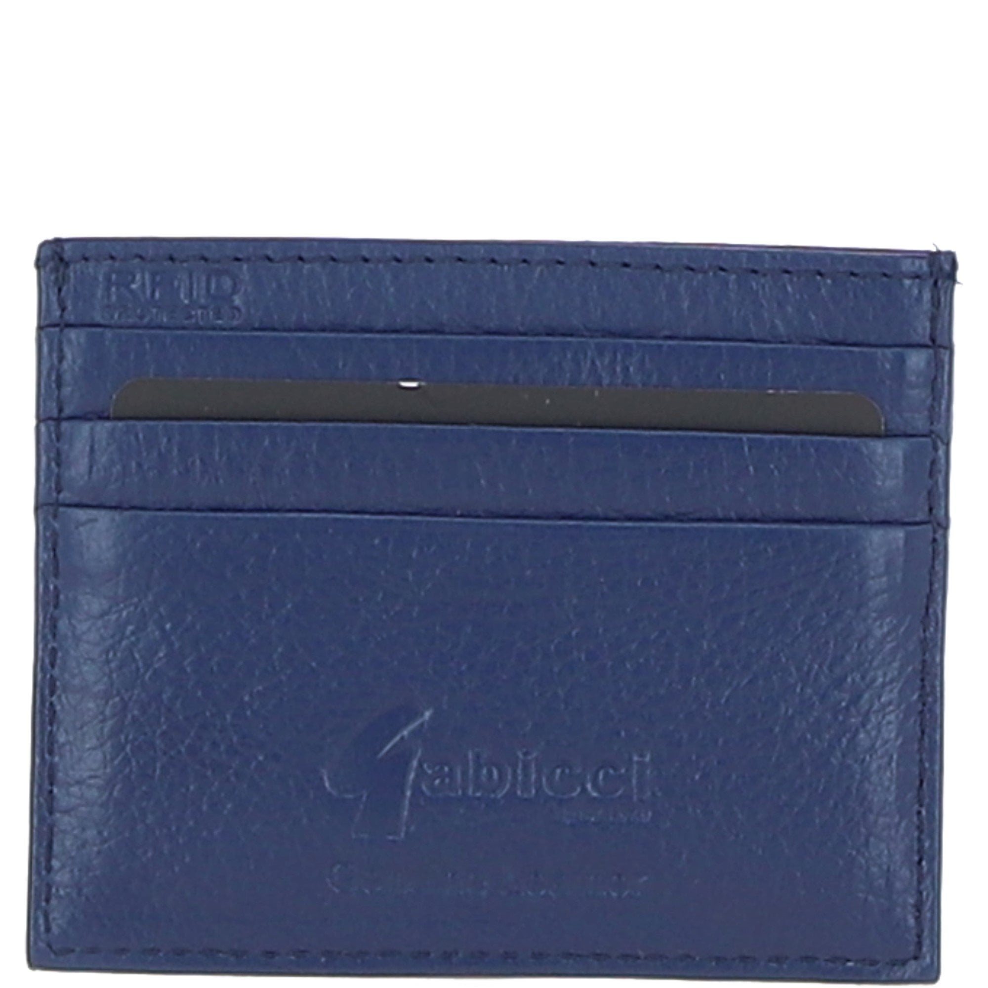Gabicci Leather Card Holder Blue: GB-139-AC
