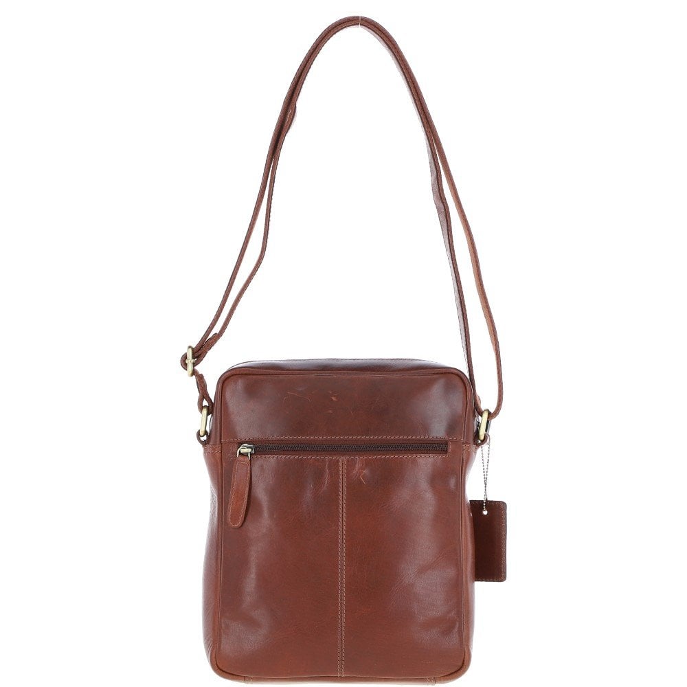 Ashwood Leather Travel Flight Bag Chestnut: K-42
