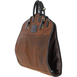 Mens Leather Suit Carrier Oily Brown : Curtis
